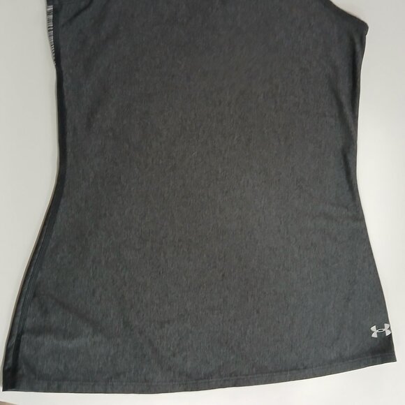 Under Armour Grey Tank Top with Fabletics Black Mesh Panel Capri ,Small , Bundle - Picture 5 of 7